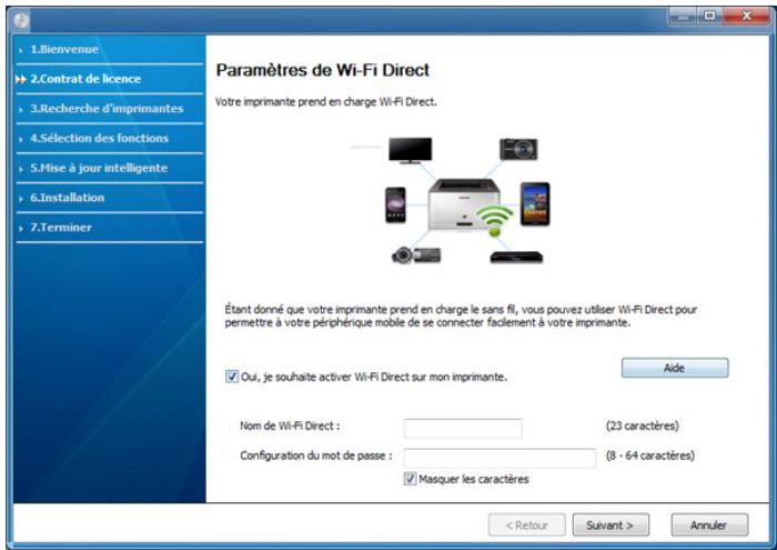 SAMSUNG XPRESS SL-C460W - Configuration du réseau sans fil - 3