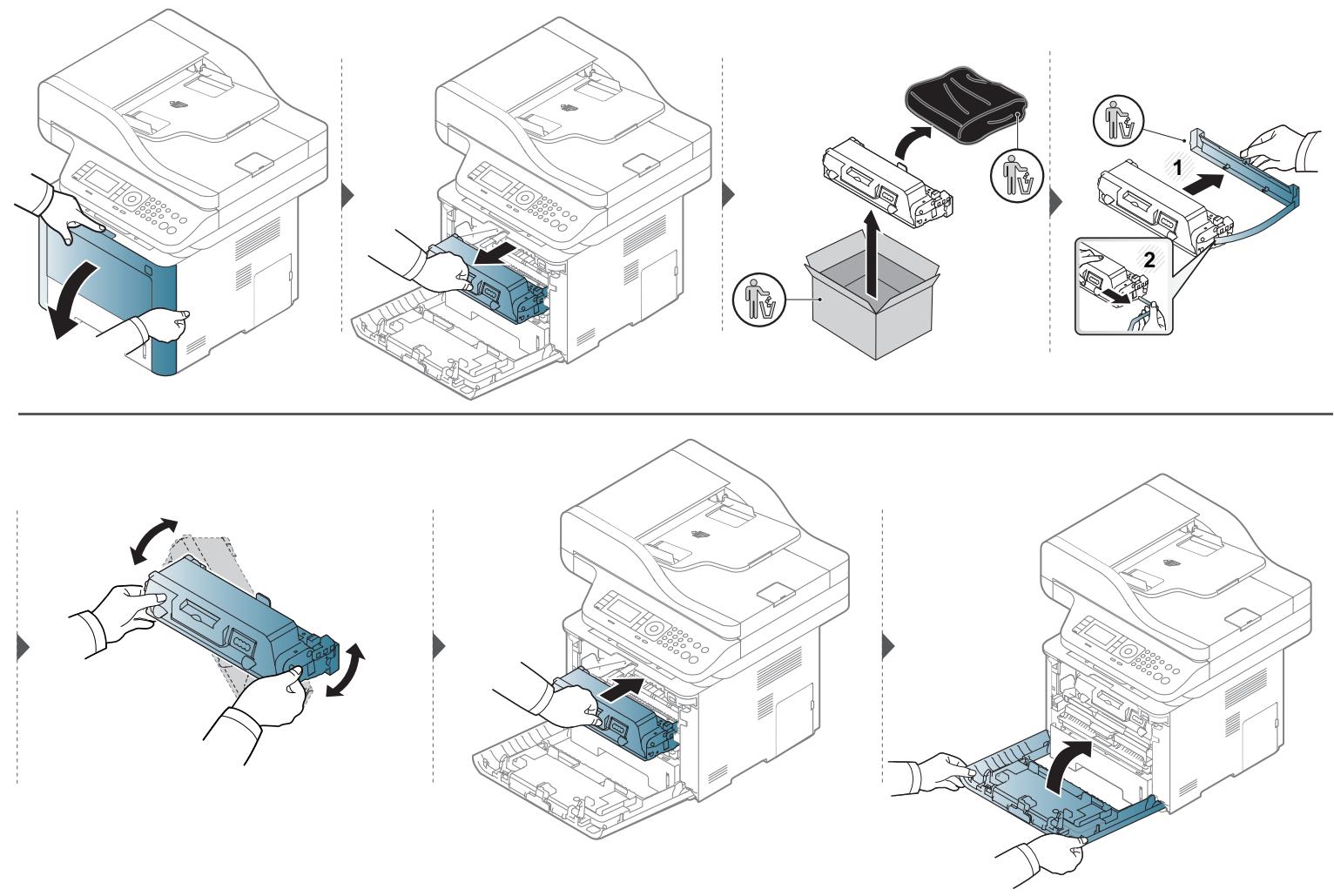 SAMSUNG SL-M4070FR - Remplacement de la cartouche de toner - 1