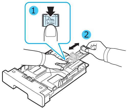 SAMSUNG SCX-4200 - Modification du format de papier dans le bac d'alimentation - 1