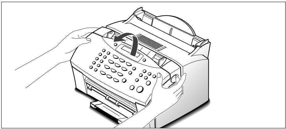 SAMSUNG SF-515 - Installation de la cartouche d'encre - 1