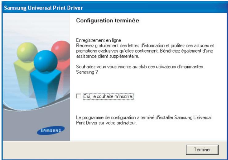 SAMSUNG SCX-3200 - Installation du pilote d'impression universal Samsung Universal Print Driver - 2