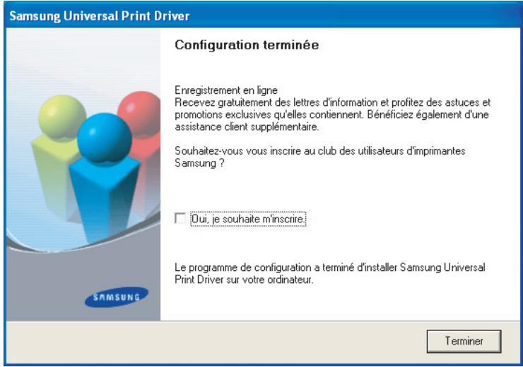 SAMSUNG SCX-3205 - Installation du pilote d'impression universel Samsung Universal Print Driver - 2
