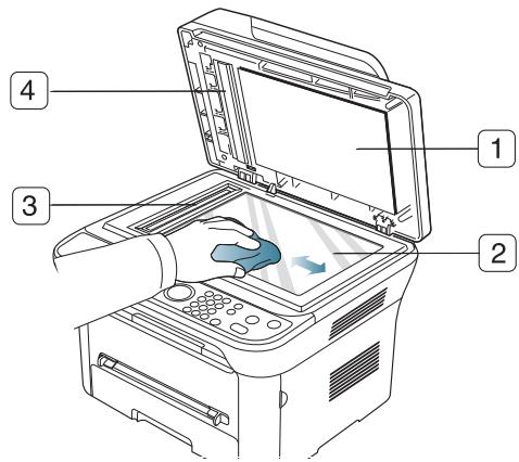 SAMSUNG SCX-4623FW - Nettoyage du scanner - 1
