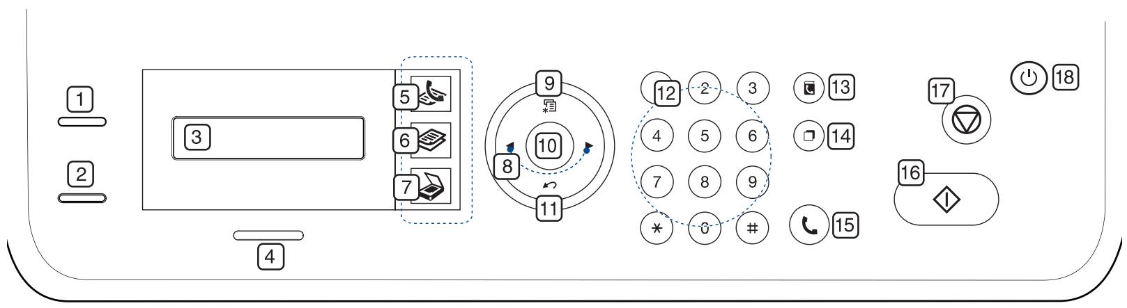 SAMSUNG SCX-4623FW - Vue avant - 16
