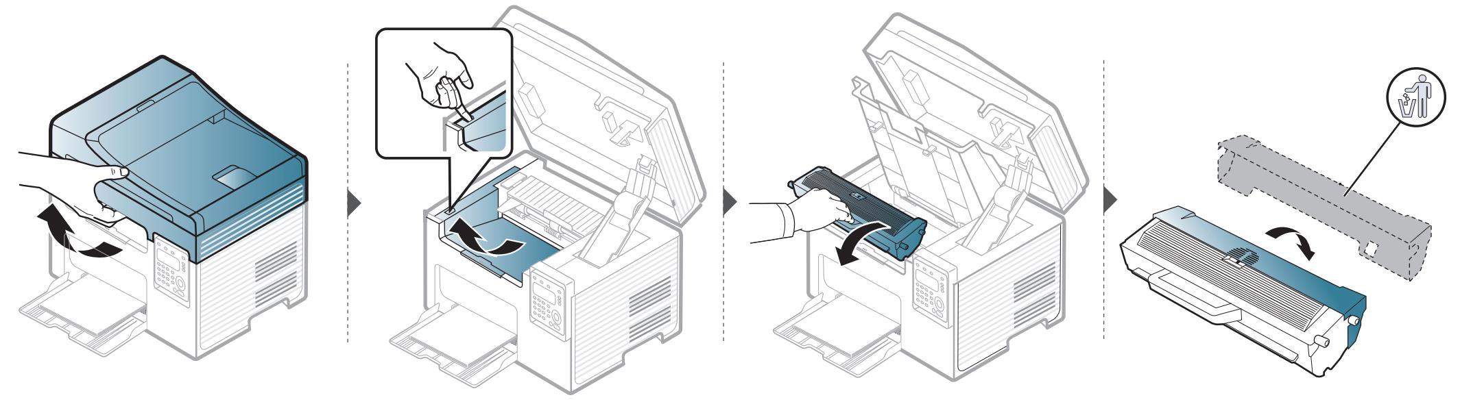 SAMSUNG SCX-3400 - Remplacement de la cartouche de toner - 1