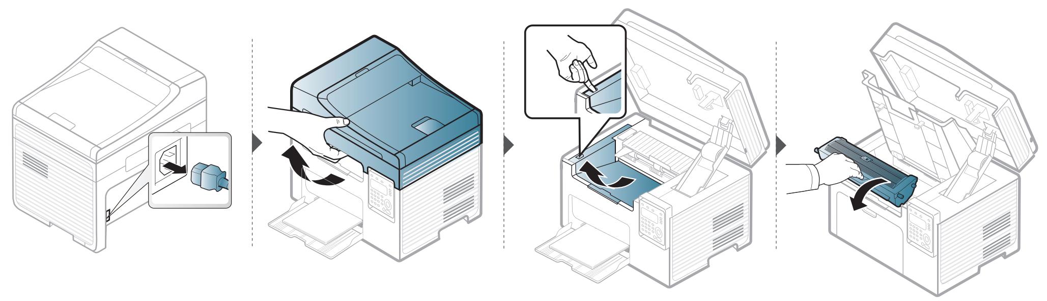 SAMSUNG SCX-3405W - Reinigen des Gerätes - 1