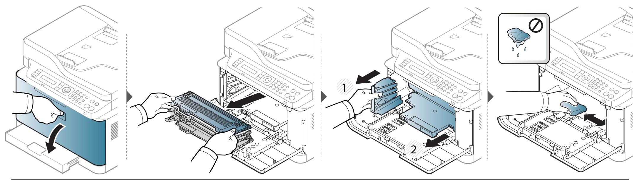 SAMSUNG CLX-3305W, CLX 3305W - Reinigen des Gerätes - 1