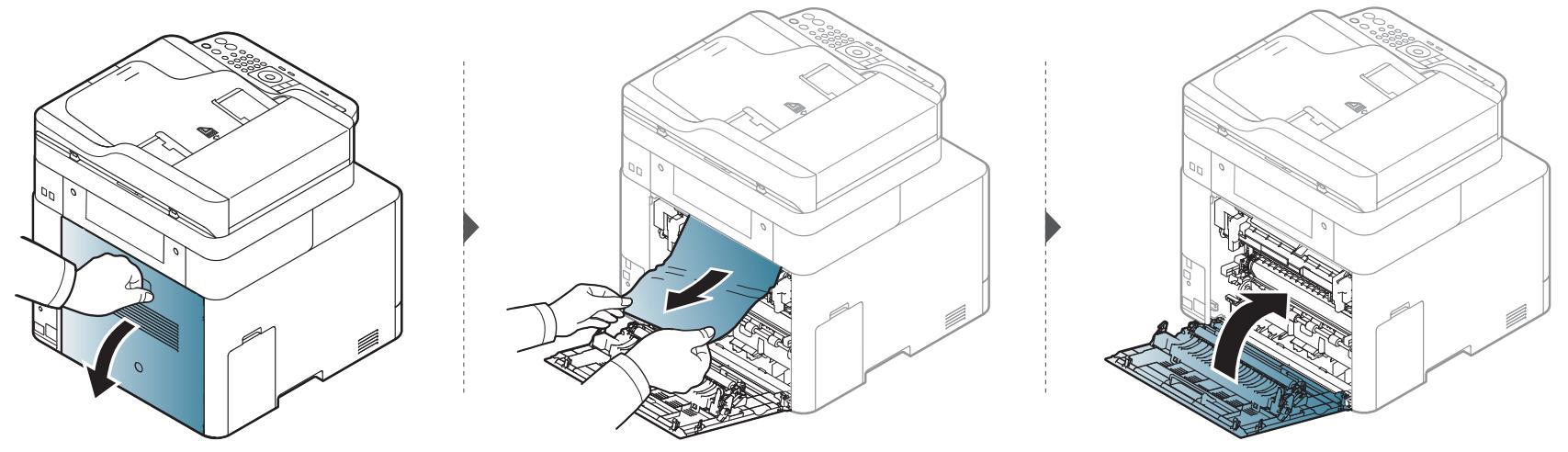 SAMSUNG CLX-4195N - Beseitigen von Papierstaus - 1