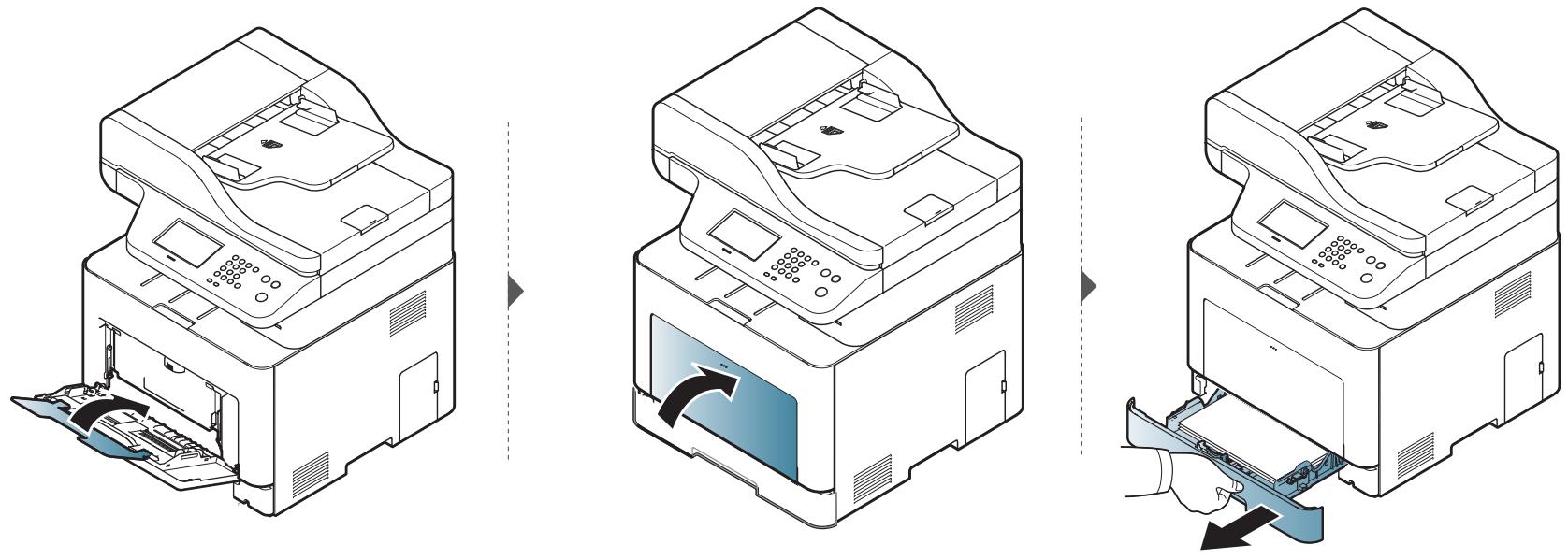 SAMSUNG CLX-4195N - Beseitigen von Papierstaus - 1