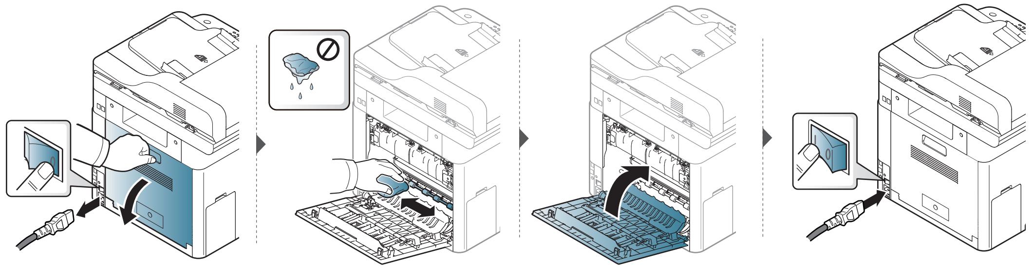 SAMSUNG CLX-4195N - Reinigen der Einzugsrolle - 2
