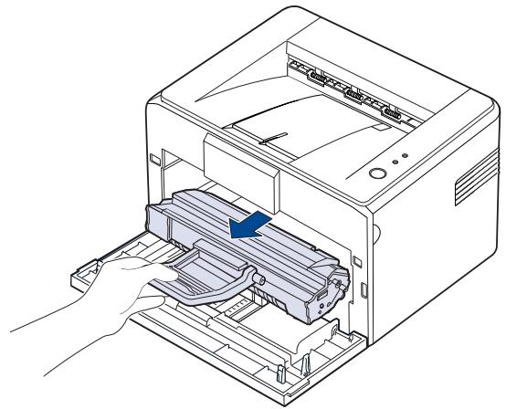 SAMSUNG ML-1640 - Tirez la cartouche et sortez-la de l'imprimante. - 1