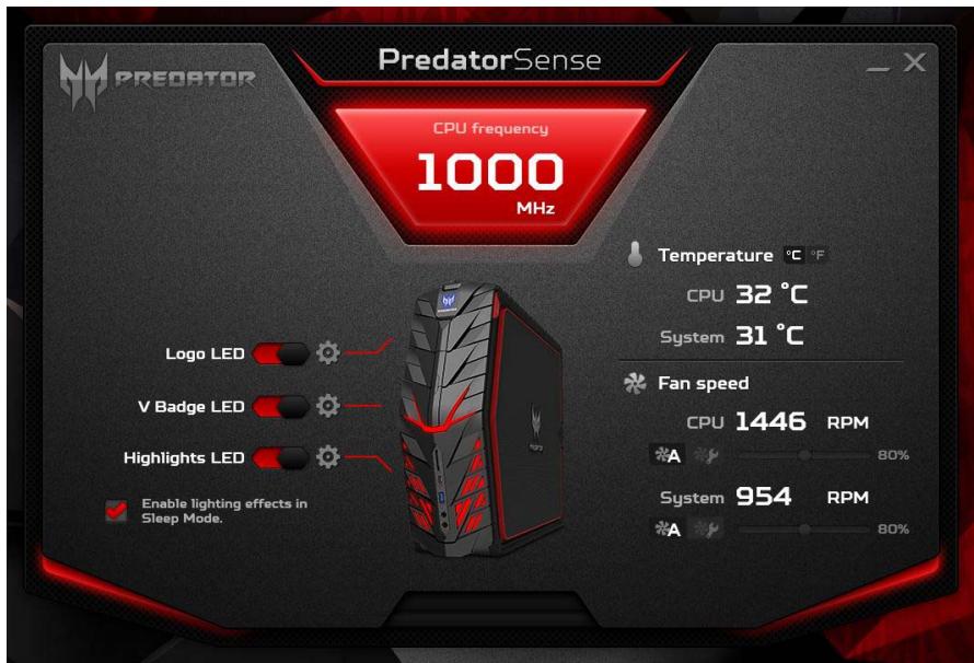 ACER PREDATOR - Fonctionnalités de PredatorSense - 1