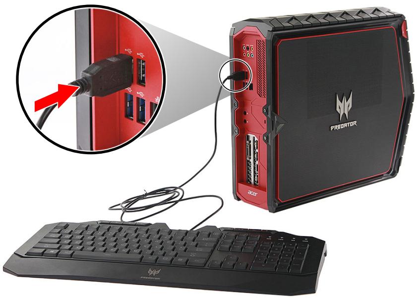 ACER PREDATOR - Connector un clavier USB - 1