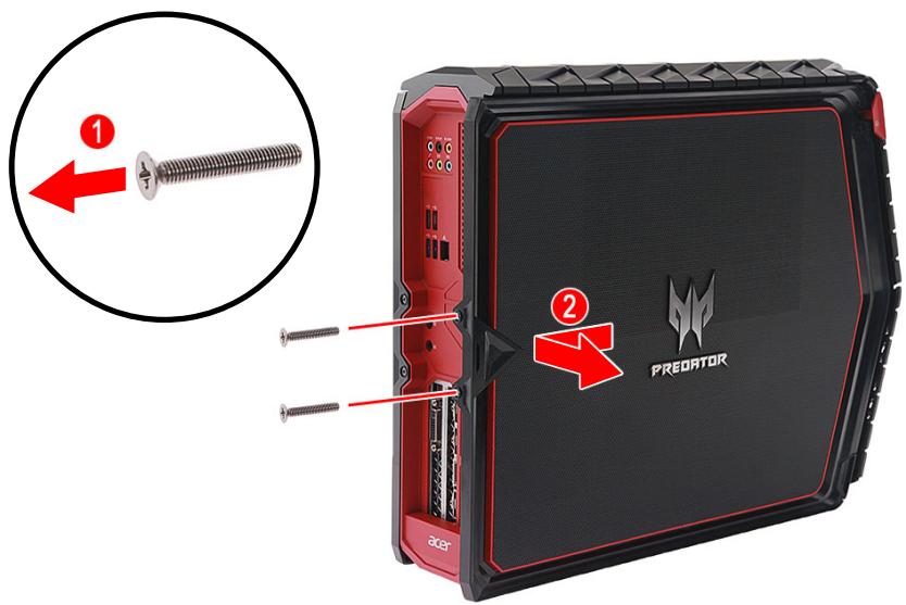 ACER PREDATOR - Retirer le capot du côté gauche du système - 1