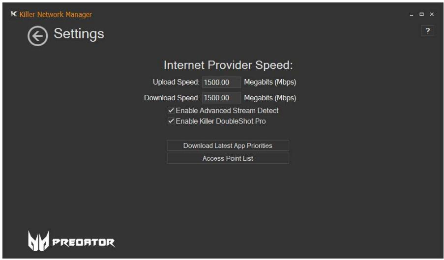 ACER PREDATOR - [Settings] (Paramètres) - 1