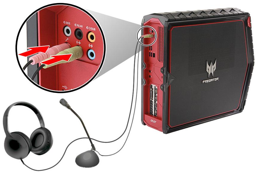 ACER PREDATOR - Connector des péripériques audio - 1