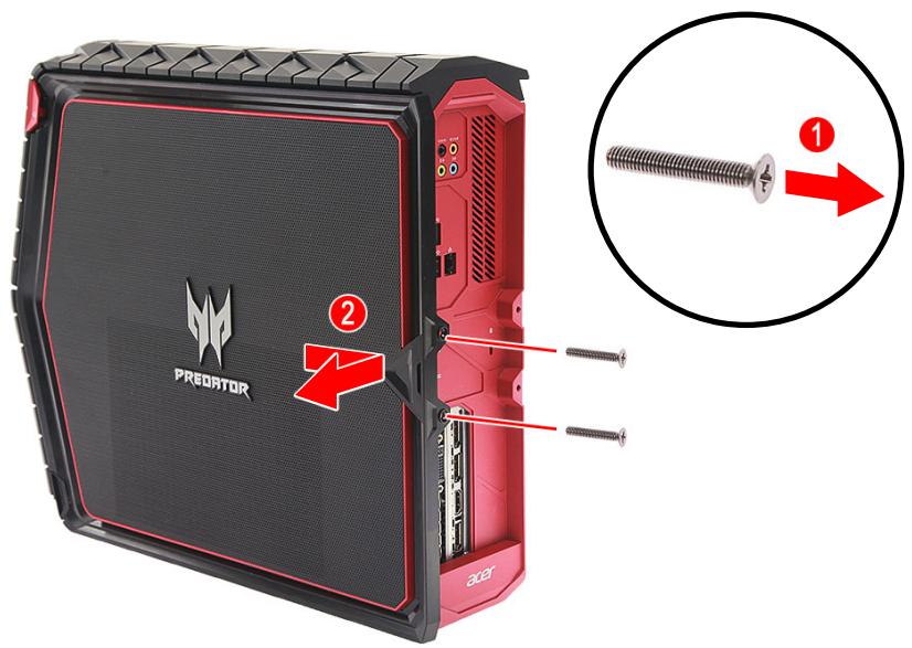 ACER PREDATOR - Retirer le capot du côté droit du système - 1