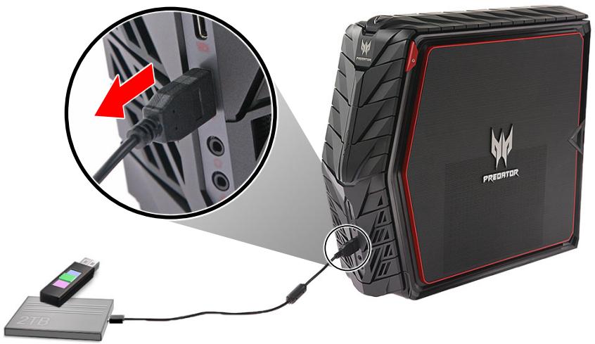ACER PREDATOR - Déconnecter un périphérique USB - 1
