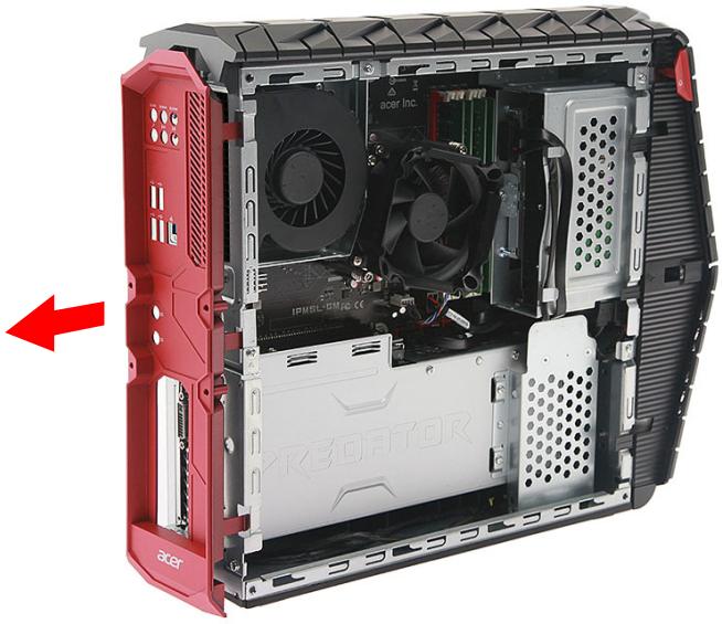 ACER PREDATOR - Retirer la face d'entrée/sorting (E/S) arrrière - 3