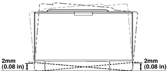 SAMSUNG CLP-325 - Choisissez un emplacement approprié. - 2