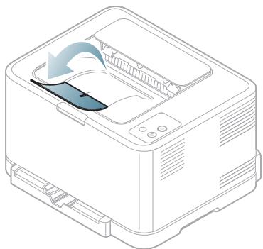 SAMSUNG CLP-325 - Utilisation du support de sortie papier - 1