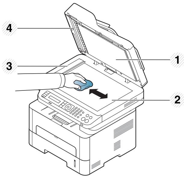 SAMSUNG SL-M2675FN - Nettoyage du scanner - 2
