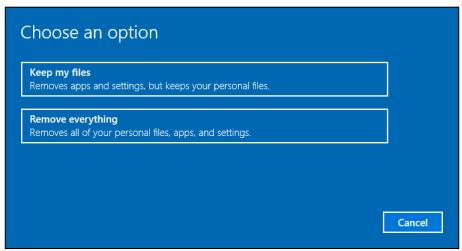 ACER SPIN 5,  SPIN 7 - Réinitialiser ce PC et tout supprimer - 2