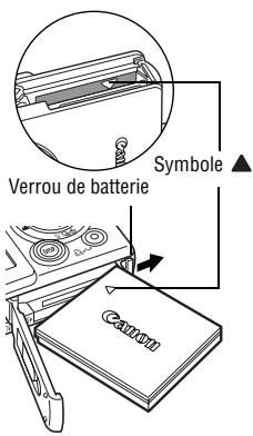 CANON DIGITAL IXUS 40 - Installation de la batterie - 3