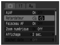 CANON DIGITAL IXUS 40 - Modification du compte à rebours du retardateur - 3