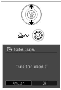 CANON DIGITAL IXUS 40 - Vérifiez que le menu Transfert direct est affiché sur l'écran LCD de l'appareil. - 1