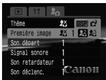 CANON DIGITAL IXUS 40 - Modification des paramètres Mon profil - 4