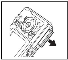 CANON DIGITAL IXUS 40 - Pour retirer la carte SD - 4