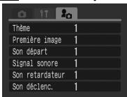 CANON DIGITAL IXUS 40 - Menu Mon profil - 1