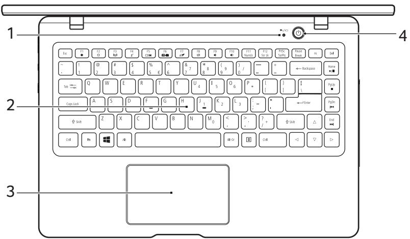 ACER SWIFT 1 SF114-31-C405 - Vue du clavier - 1
