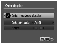CANON IXUS 95 IS - Création d'un dossier - 1