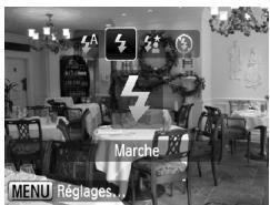 CANON IXUS 95 IS - Activation du flash - 1