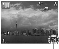 CANON IXUS 95 IS - Est-il possible de vérifier le nombre de prises de vue disponibles ? - 1