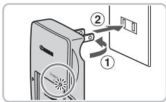 CANON IXUS 95 IS - Insérez la batterie. - 1