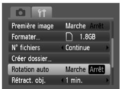 CANON IXUS 95 IS - Désactivation de la rotation automatique - 1