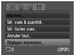 CANON IXUS 95 IS - Réglages impression - 1