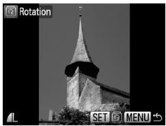 CANON IXUS 95 IS - Sélectionnez [Rotation]. - 1