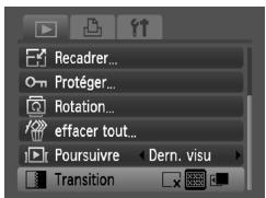 CANON IXUS 95 IS - Modification des transitions entre les images - 1