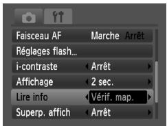 CANON IXUS 95 IS - Modification de l'affichage de l'image directement après la prise de vue - 1