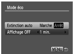 CANON IXUS 95 IS - Désactivation de la fonction Mode éco - 1