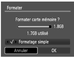 CANON IXUS 95 IS - Sélectionnez [Formater]. - 1