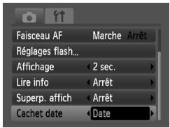 CANON IXUS 95 IS - Insertion de la date et de l'heure - 1