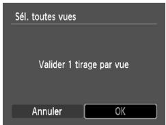 CANON IXUS 95 IS - Définissez le nombre d'impressions. - 1