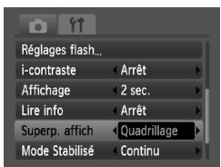 CANON IXUS 95 IS - Affichage de la superposition - 1
