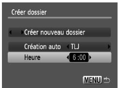 CANON IXUS 95 IS - Création de dossiers selon le jour et l'heure - 1