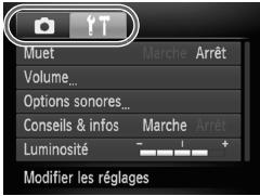 CANON POWERSHOT A3200 IS - Affichez le menu. - 1